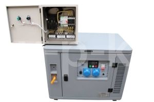 Бензиновый генератор Амперос LT12000МE-3 в кожухе с АВР  (с автозапуском) фото