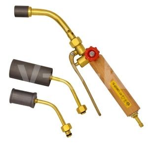 ДОНМЕТ Горелка газовоздушная ГВ "Донмет" 234 ф 6 (вент.+рыч., нак.№ 0,1, ГВПайка, дер.руч.) фото