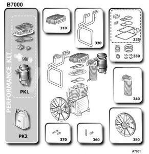 Рабочий комплект + масло b7000 фото