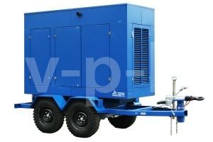 Дизельный генератор  АД-320С-Т400-1РМ17 РПМ на прицепе с АВР