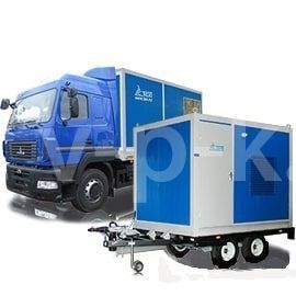 Дизельный генератор ТСС АД-250С-Т400-1РМ17 (mecc alte) на прицепе с АВР  фото