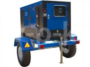 Дизельный генератор ТСС АД-50С-Т400-1РКМ5 в шумозащитном кожухе на прицепе с АВР 10748 фото