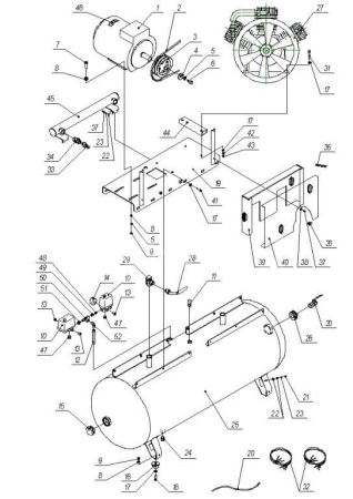 R 4151700003 Переходник 1/4"MM mod.9/B (аналог 3101.00.00.202) для 500w95TБ-10