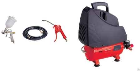 Поршневой компрессор  Wood Master Kit + набор из 4 предметов