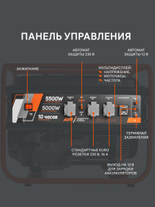 Бензиновый генератор PATRIOT GRS 6500 476102266 для газового котла фото