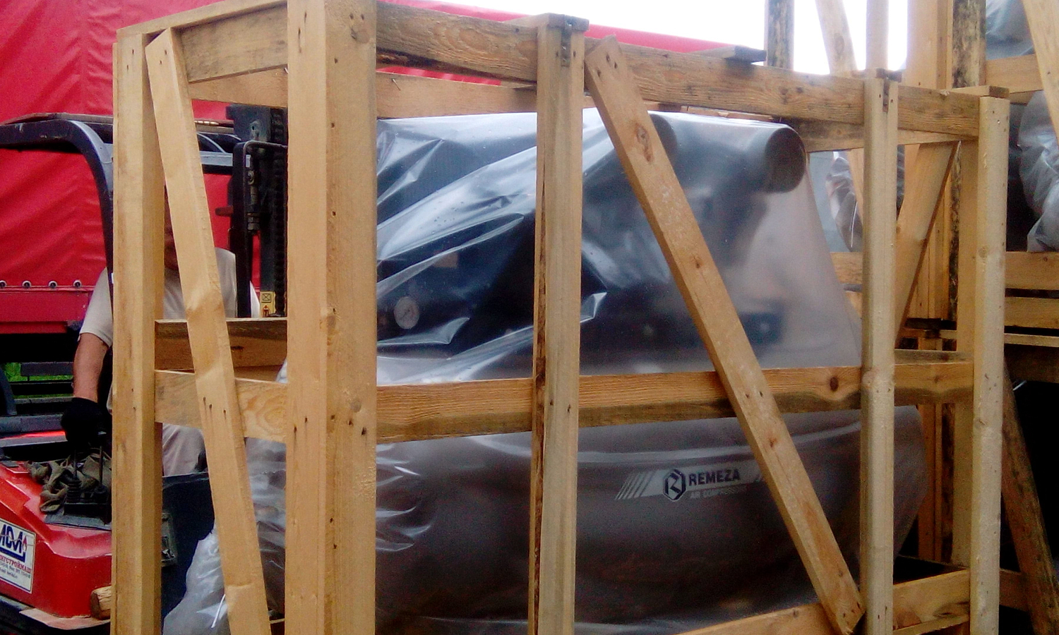 Отгрузка поршневого компрессора Remeza СБ4/Ф-500.LT100