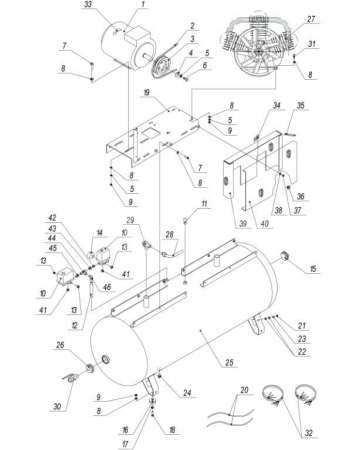 R 4271000203 Амортизатор D.60 мм для 500lb75ТБ