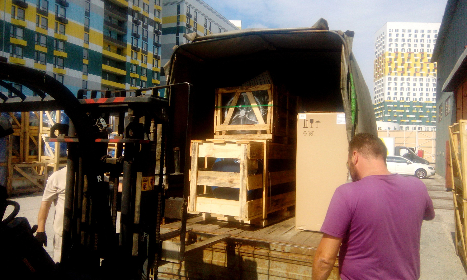 Отгрузка продукции в Новосибирск