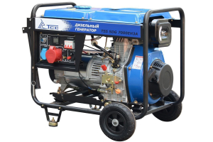 Дизельный генератор ТСС SDG 7000EH3A в погодозащитном кожухе  фото