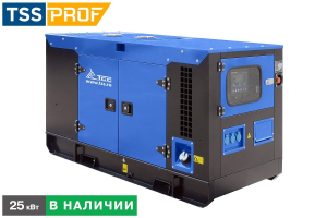 Дизельный генератор ТСС АД-25С-Т400-2РКМ5 в шумозащитном кожухе 025715 (с автозапуском) фото