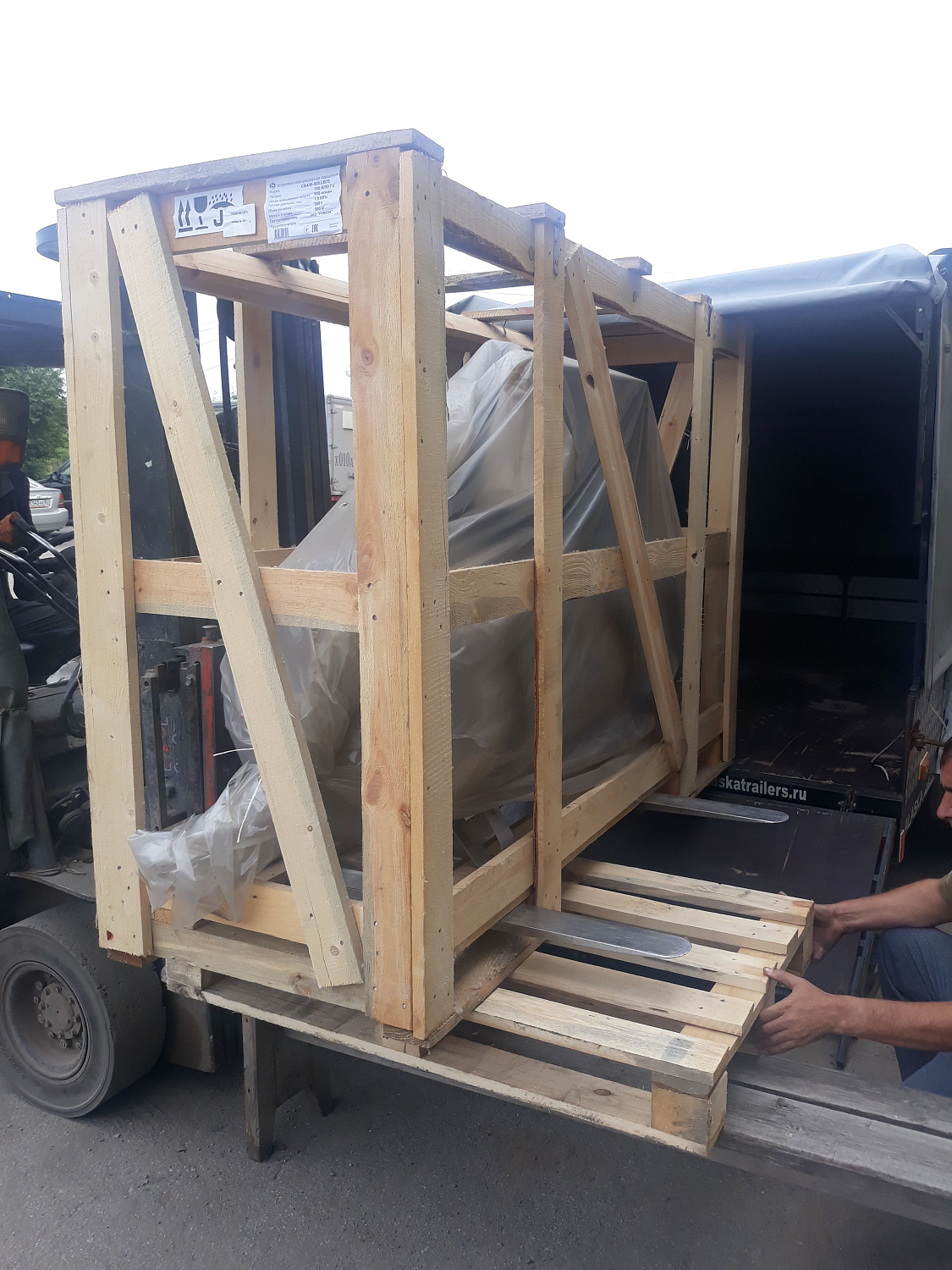 Отгрузка поршневого компрессора с ресивером на 500 литров