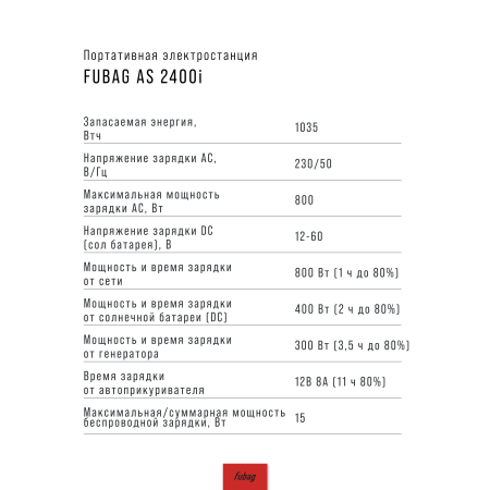 AS 2400i (аккумулятор LiFePO4)